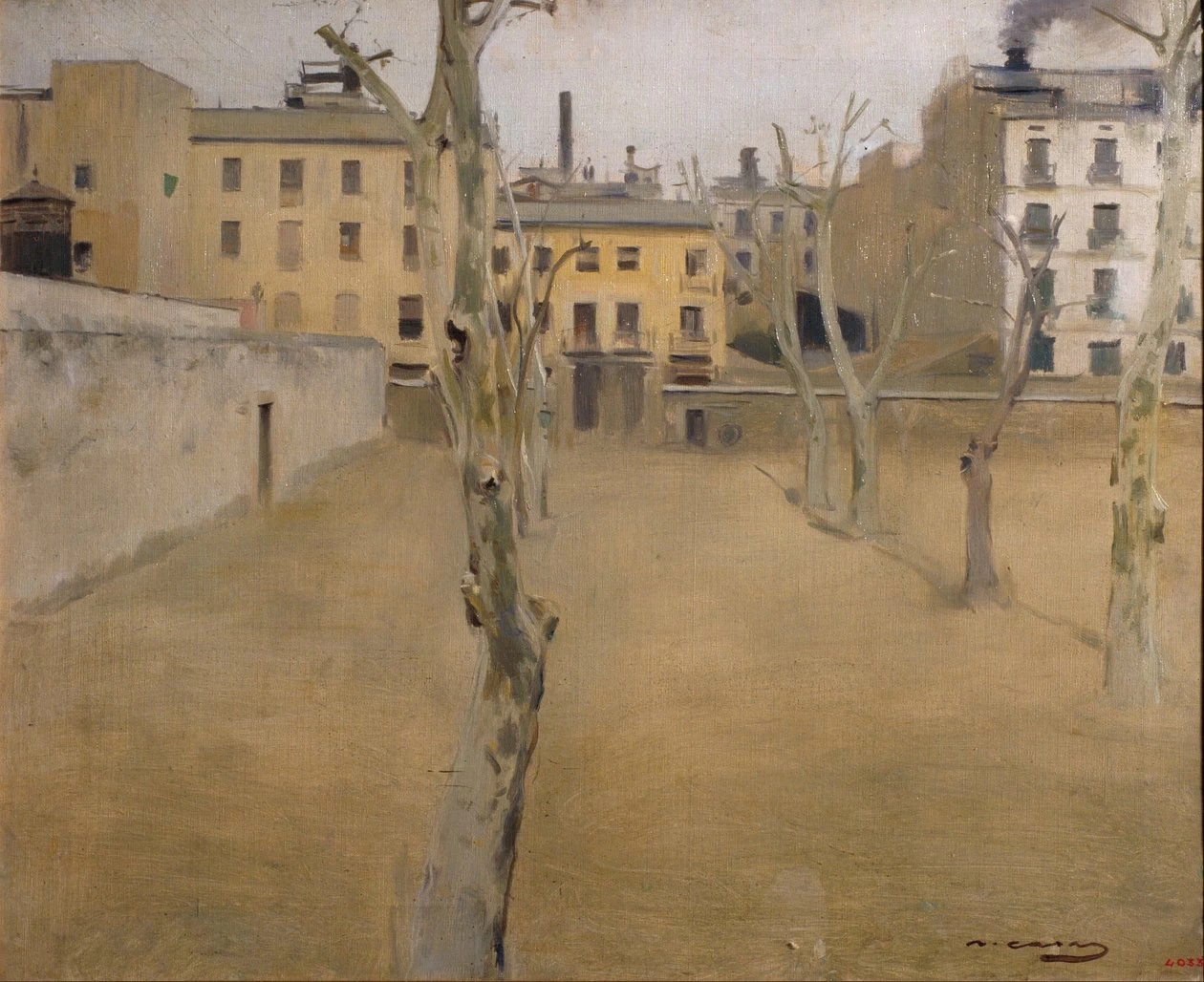 Ramon Casas - Cortile della vecchia prigione di Barcellona